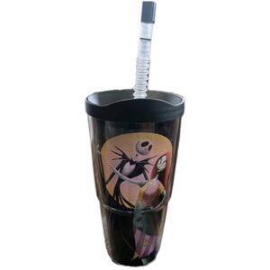 Tervis Tumbler Disney's Nightmare Before Christmas Jack & Sally 24 Oz Lid/Straw